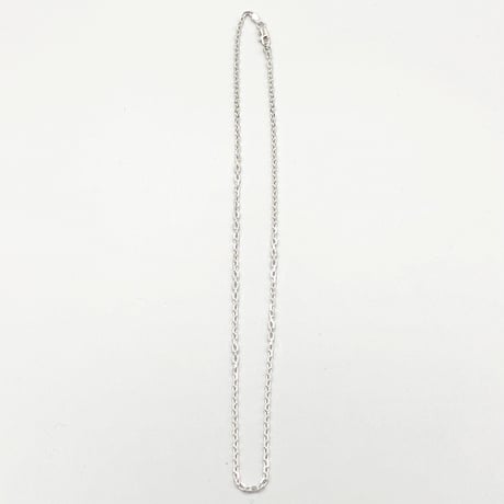 ★新品★ MADE IN JAPAN製 シルバー925 カットアズキチェーンネックレス シルバー 長さ45cm～60cm 幅2.6mm