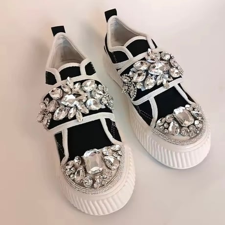 ビジュートゥバンドスニーカー 2色展開