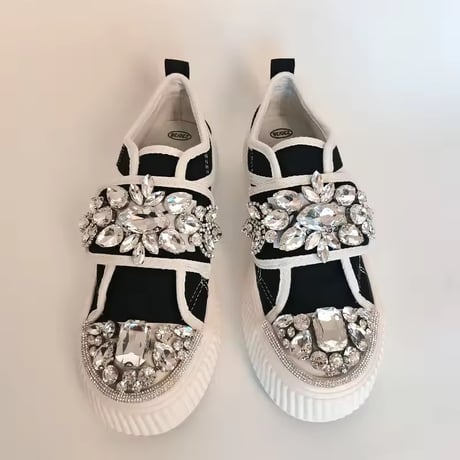 ビジュートゥバンドスニーカー 2色展開