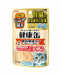 アイシア 健康缶パウチ シニア猫用 腸内環境ケア 40g