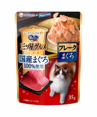 ユニ・チャーム 銀のスプーン三ツ星グルメパウチ 国産まぐろ100%使用フレークまぐろ 35g