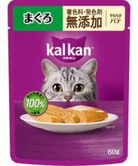 カルカン パウチ やわらかパテ まぐろ 着色料・発色剤 無添加 60g