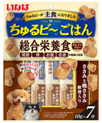 ちゅるビ〜ごはん ささみと焼ささみ 軟骨入り 10g×7袋