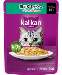 カルカン パウチ 海の幸ミックス まぐろ・さけ・ほたてだし入り 60g