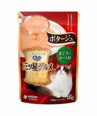 ユニ・チャーム 銀のスプーン三ツ星グルメパウチ ポタージュまぐろ・かつお 35g