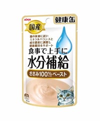 アイシア 国産健康缶パウチ 水分補給 ささみペースト 40g
