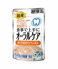 アイシア 国産健康缶パウチ オーラルケア まぐろペースト 40g