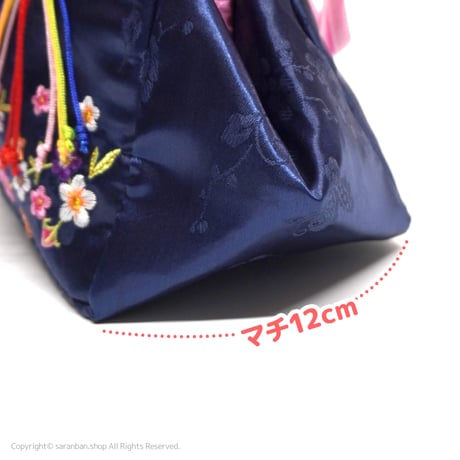 チマチョゴリ刺繍バッグ（全２色）