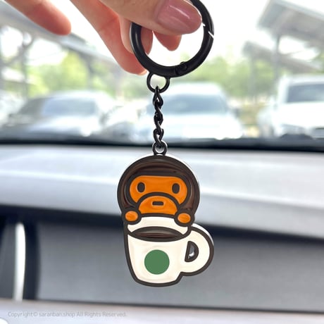 【STARBUCKS KOREA】BAPEコラボメタルキーリング