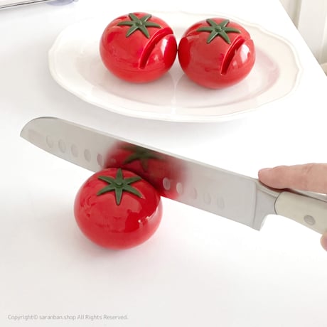 真っ赤なトマト包丁研ぎ