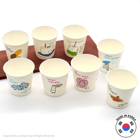 ゆるかわ紙コップ８枚セット