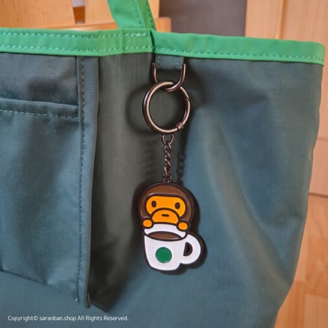 【STARBUCKS KOREA】BAPEコラボメタルキーリング