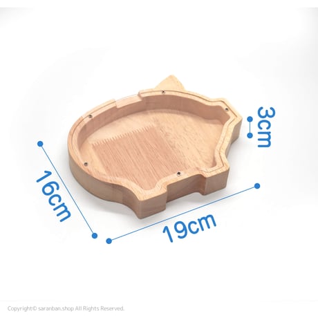 ブタのアクリル貯金箱