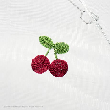さくらんぼ刺繍フードカバー