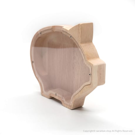 ブタのアクリル貯金箱