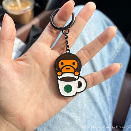 【STARBUCKS KOREA】BAPEコラボメタルキーリング