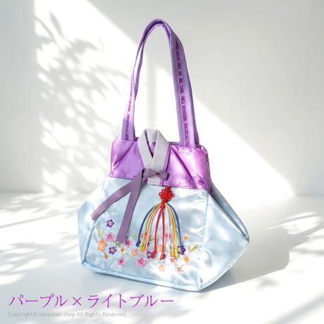 チマチョゴリ刺繍バッグ（全２色）