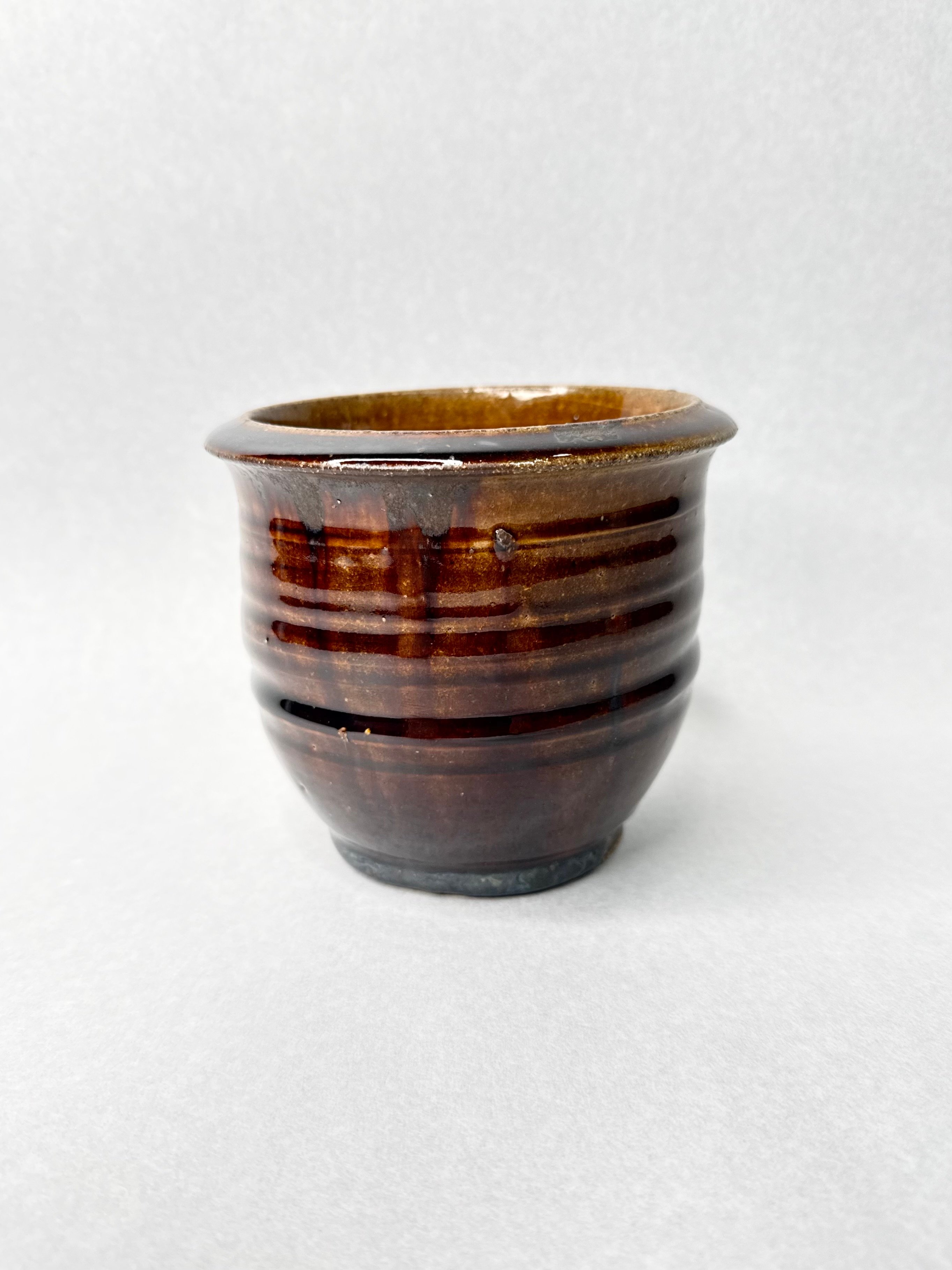 最終価格・希少・抽選購入品｜姫野翔太 陶芸作品 花器 【高さ18 口径8,5】 姫野翔太・ 飴釉オドリコ | t.roots
