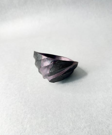 Spiral Purple ぐい呑(丸)