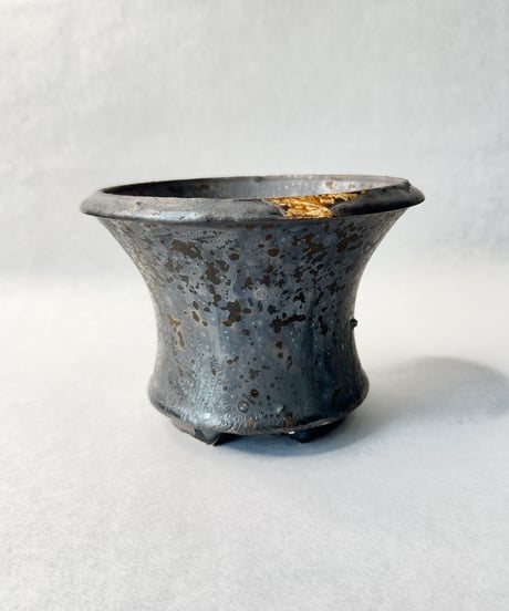 姫野翔太・ 銀彩 大鉢 Cylinder