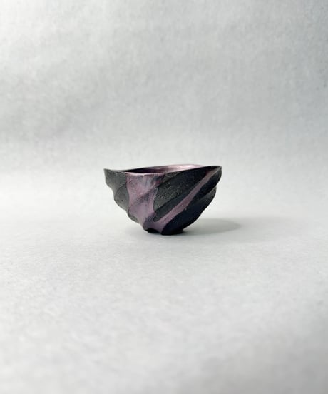 Spiral Purple ぐい呑(丸)
