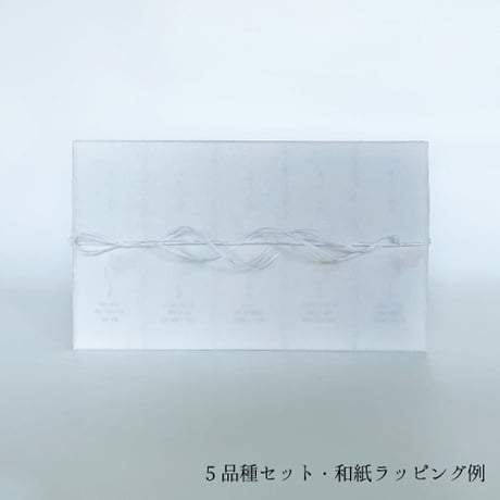 和紙ラッピング（香りたつ茶畑 ３～5品種クリアボックス用）