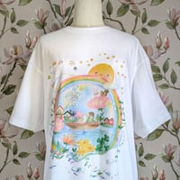 おとなとこどもTシャツ-虹が架かる場所　受注生産