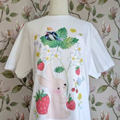 おとなとこどもTシャツ「幸せ摘み」　受注生産