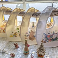 【4つの願いセット】ちいさな手紙のビブ（よだれかけ）いつでも受注生産　※送料無料　★レターペーパープレゼント