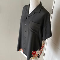 留袖リメイク-アロハシャツ 開襟シャツ