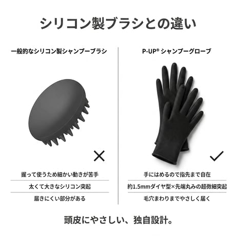 【待望の新商品｜7月11日発売】P-UP シャンプーグローブ