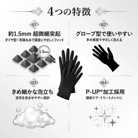 【待望の新商品｜7月11日発売】P-UP シャンプーグローブ