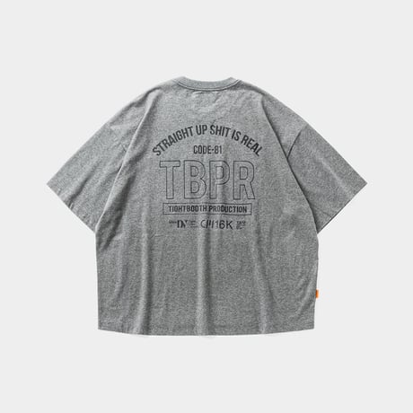 TIGHTBOOTH  STRAIGHT UP S/S T-SHIRT - Charcoal