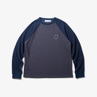 DIASPORA  DRY WAFFLE L/S TOP - Navy