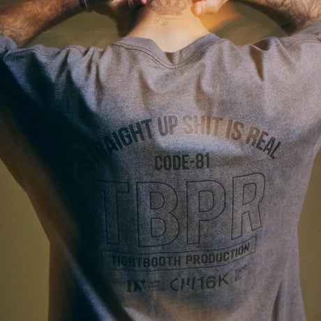 TIGHTBOOTH  STRAIGHT UP S/S T-SHIRT - Charcoal
