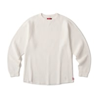 HELLRAZOR  WAFFLE LS SHIRT - White
