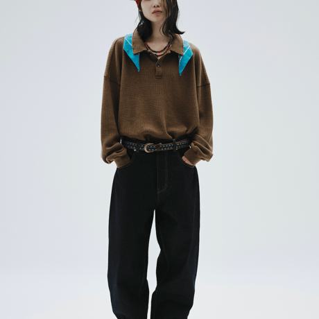 DIASPOLA  WAFFLE L/S POLO