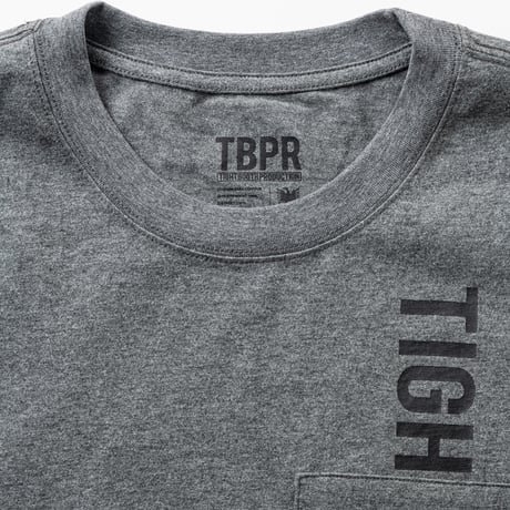 TIGHTBOOTH  STRAIGHT UP S/S T-SHIRT - Charcoal