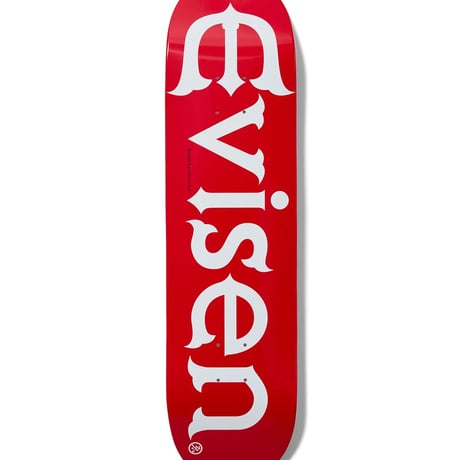 EVISEN.  EVI-LOGO RED DECK - 8.25
