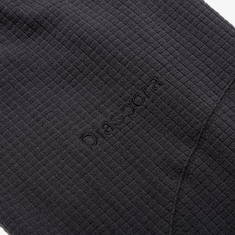 DIASPORA  GRID FLEECE PULLOVER - Black
