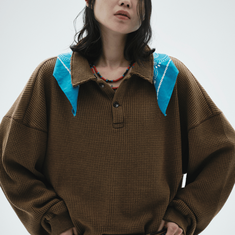 DIASPOLA  WAFFLE L/S POLO
