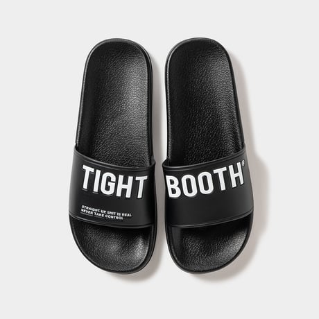 TIGHTBOOTH  BIG LABEL SLIDE SANDAL