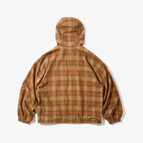 DIASPORA  HOODED CORDUROY SHIRT - Brown
