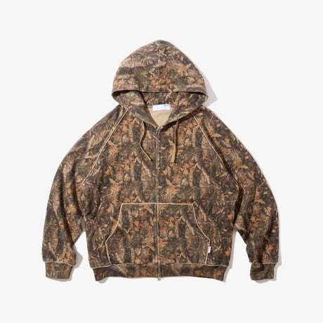 DIASPORA   DRY WAFFLE FULL ZIP HOODIE