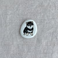 箸置き　パピー黒柴