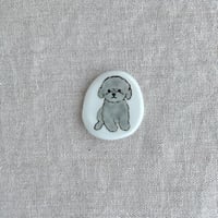 箸置き　パピートイプードル（グレー）