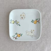 白柴パン皿（小）