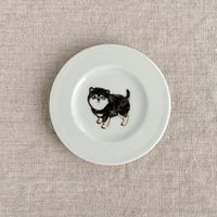パピー黒柴豆皿