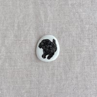 箸置き　トイプードル（黒）