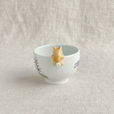 柴犬付きぐい呑み